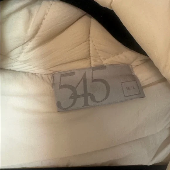 Quilted Cream Long Puffer Jacket Modern Citizen - Picture 4 of 9